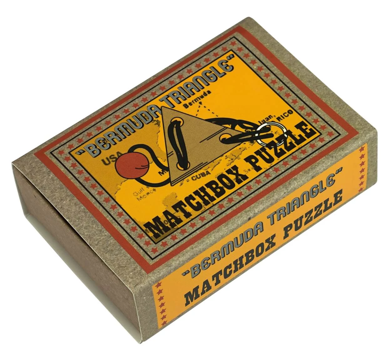 Bermuda Triangle Matchbox Professor Puzzle ördöglakat