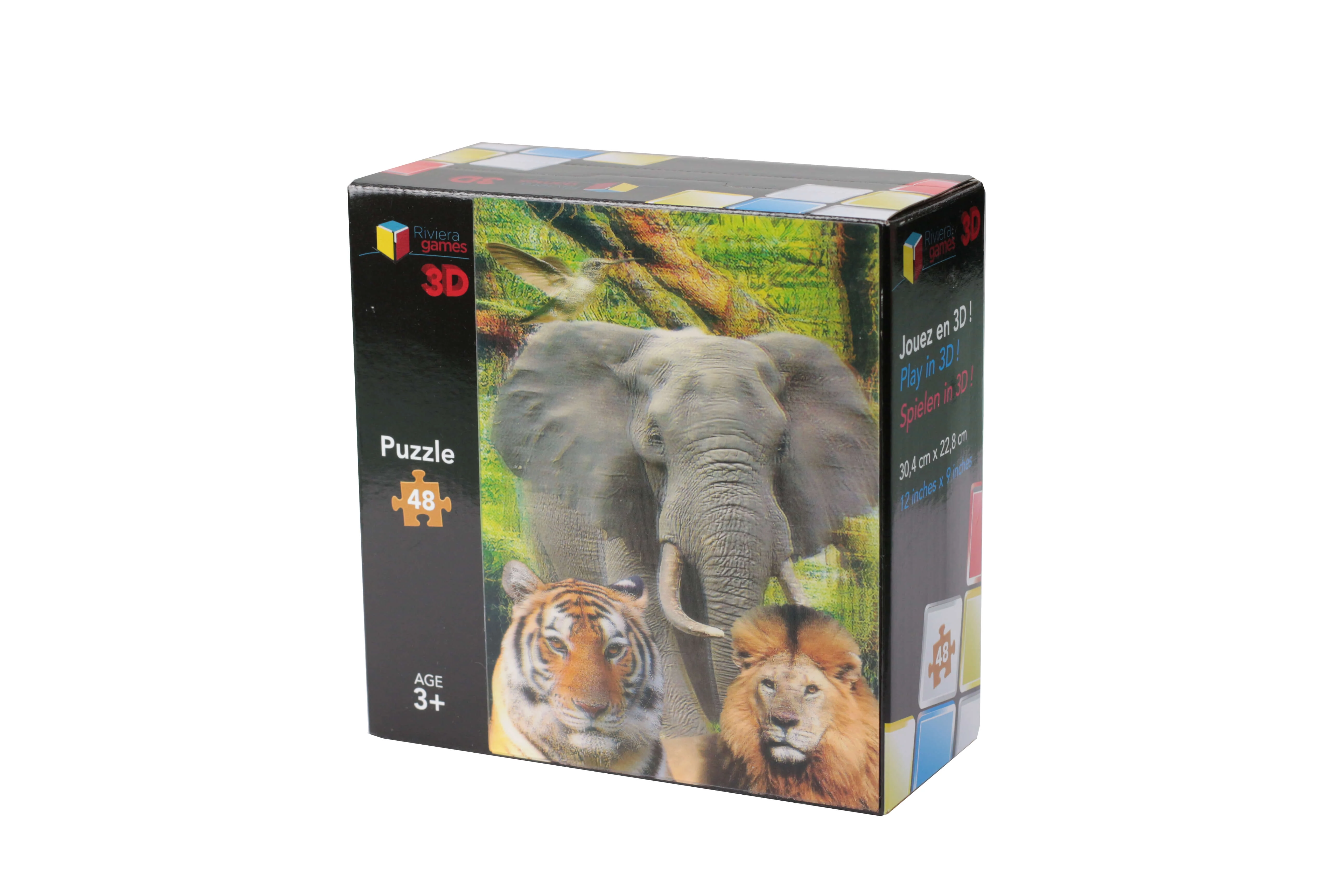 The Animals - 48 darabos 3D puzzle